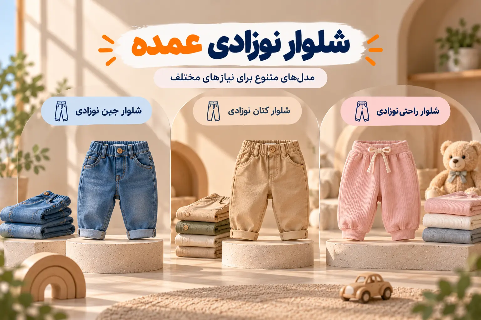 شلوار نوزادی عمده - لینک ویترین